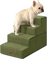 Vista 59 de EHEYCIGA Escaleras para perros pequeños de 16.5" de altura, escalones de 3 peldaños extra anchos para perros para sofá y silla, escalones