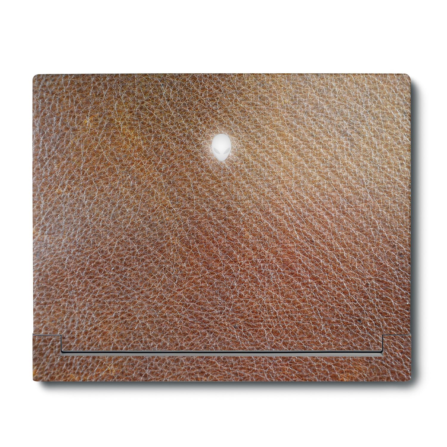 MightySkins Carbon Fiber Skin Compatible With Alienware X16 R1 (2023) Full Wrap Kit - Brown Pleather | Protective Durable Textured Carbon Fiber Finish | Easy To Apply &amp; Change Styles | Made in the USA