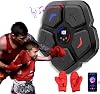 FINCOME Music Boxing Machine with Boxing Gloves, Smart Bluetooth Music Boxing Trainer, Wall Mounted Boxing Machine Boxing Equipment, Boxing Target Training Punching Machine for Home Indoor Gym