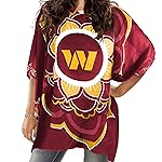 Littlearth Washington Commanders NFL Sheer Caftan with Flower Design