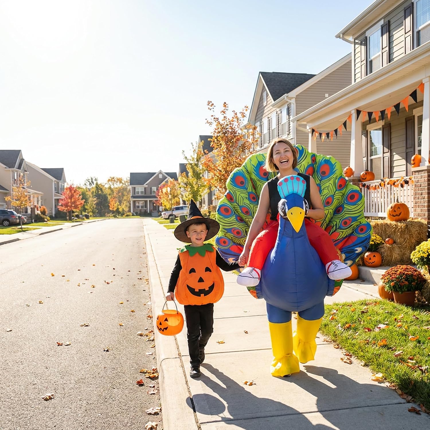 Inflatable Peacock Costume Adult for Men and Women