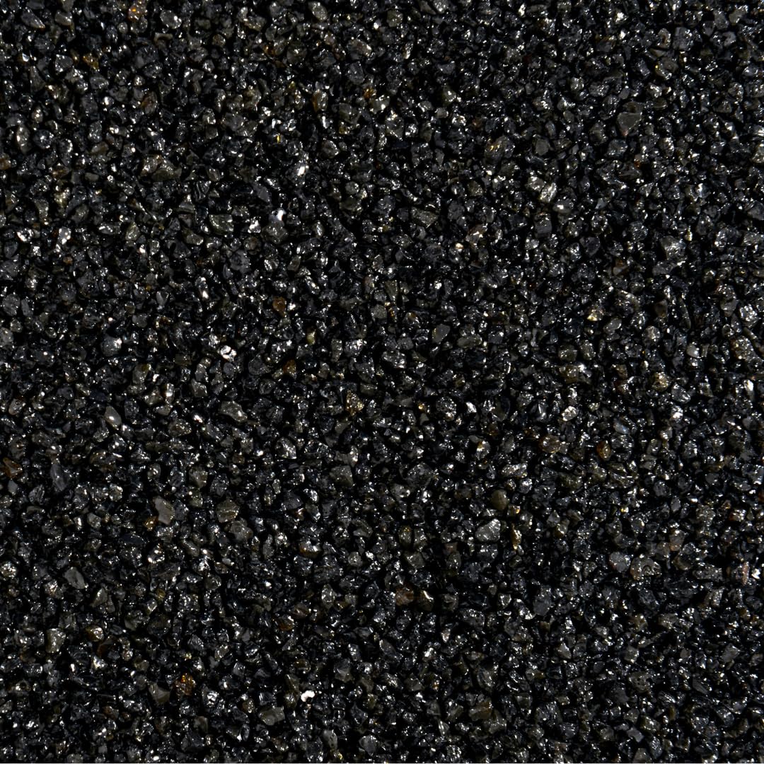 Tropical Glass Fine Black Gravel 2-3 mm, Decorative Gravel for Terrariums, Aquariums and Plant Pot Topping, Ideal for Succulents, Cactus and Layering Substrate, 200 g to 5 kg (1 kg)