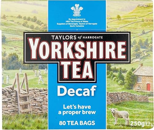 3 x té descafeinado Yorkshire, 80 bolsitas de té