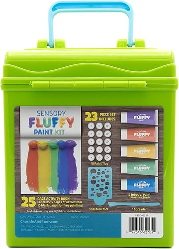 Miniatura 6 de Chuckle & Roar - Pintura sensorial esponjosa - Libro de actividades de aprendizaje que incluye alfabeto, conteo, números y formas - Diversión