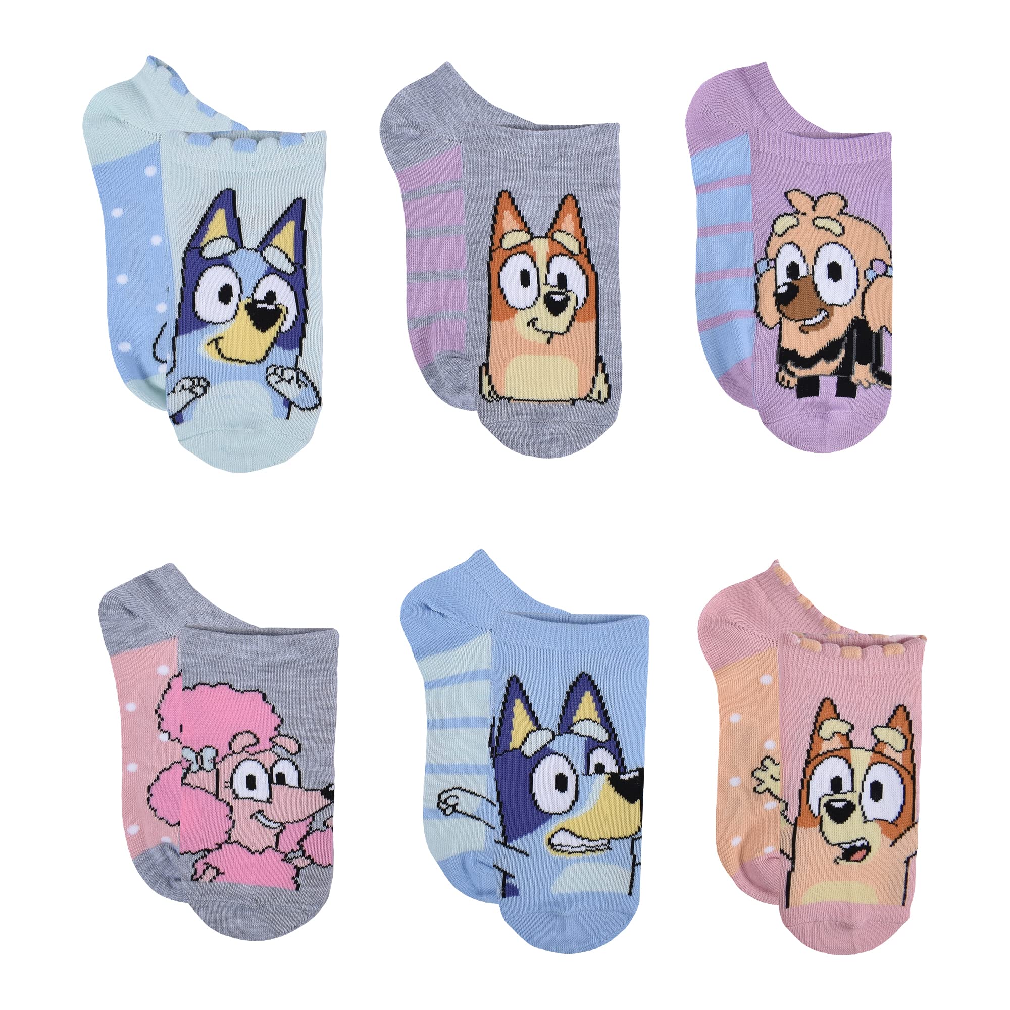 snapklik-bluey-girls-6-pack-fun-times-no-show-socks