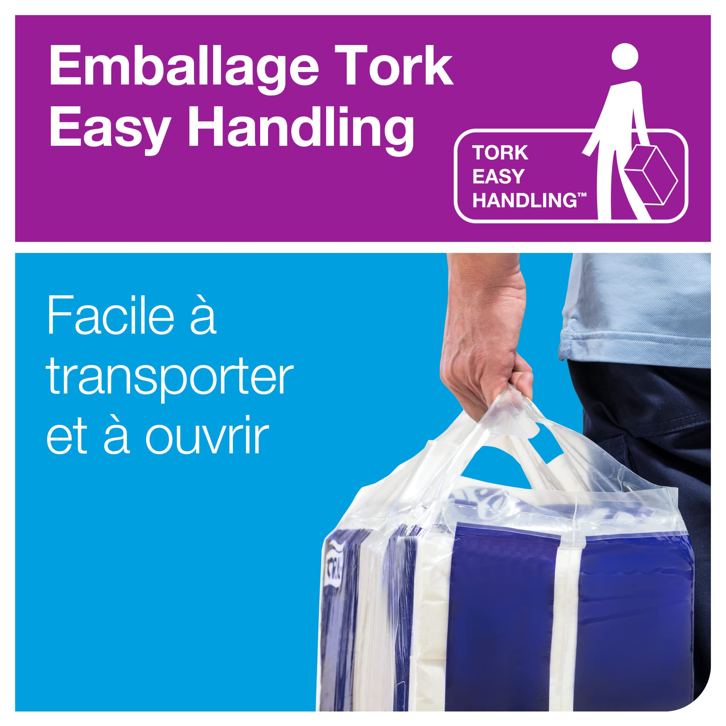 Tork Xpress Essuie-mains interfoliés - 471074 - Papiers d'essuyage pliés en Z, qualité Universal pour Distributeur H2 - Essuie-mains en papier, 1 pli, blanc - 12 x 250 feuilles