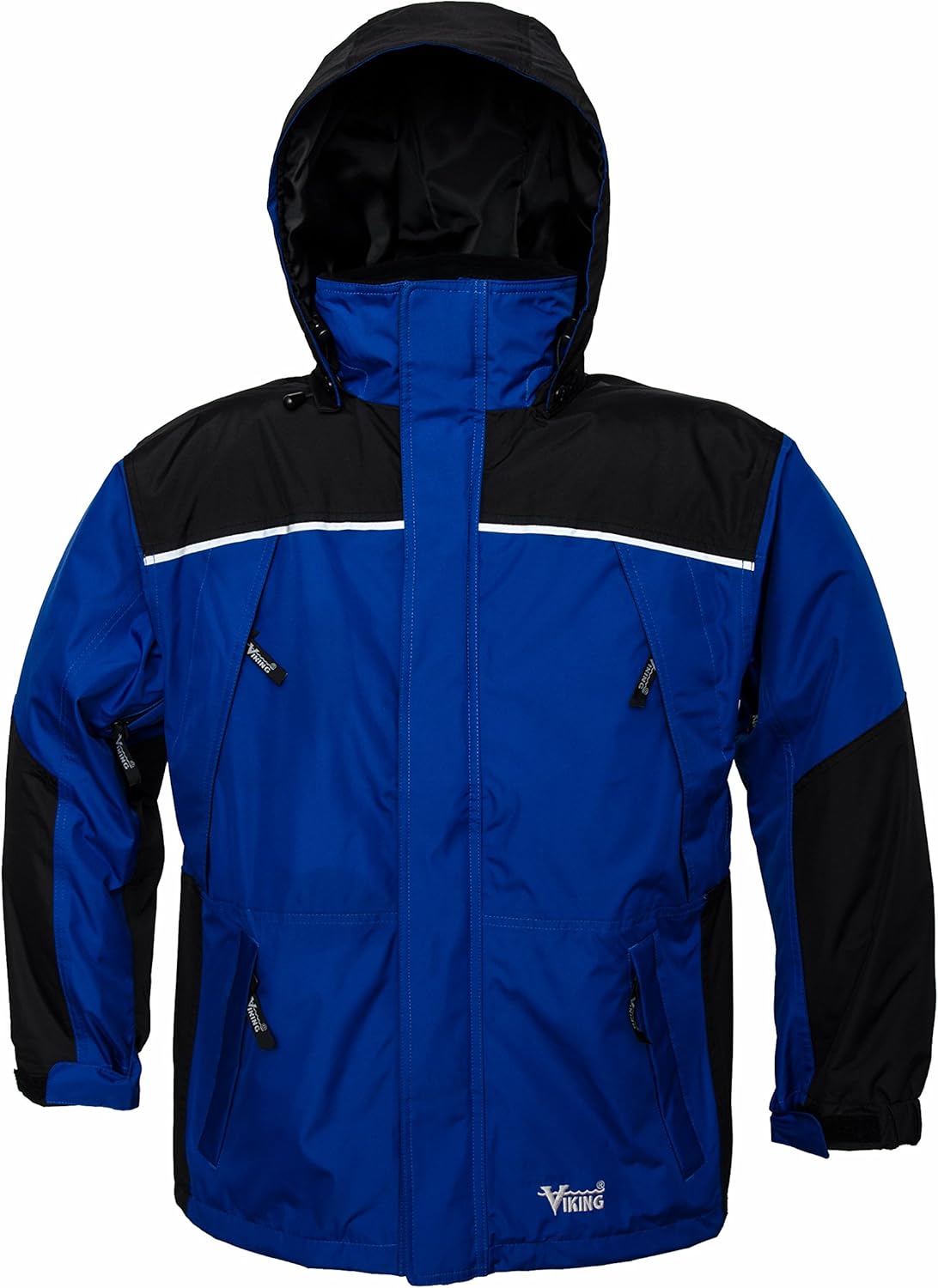 Viking Men's Tempest Classic Waterproof and Windproof All Weather Shell Jacket with Reflective Piping