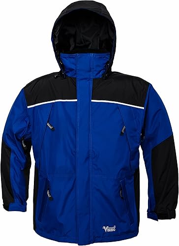 Viking Tempest Classic Waterproof and Windproof All Weather Shell Jacket with Reflective Piping