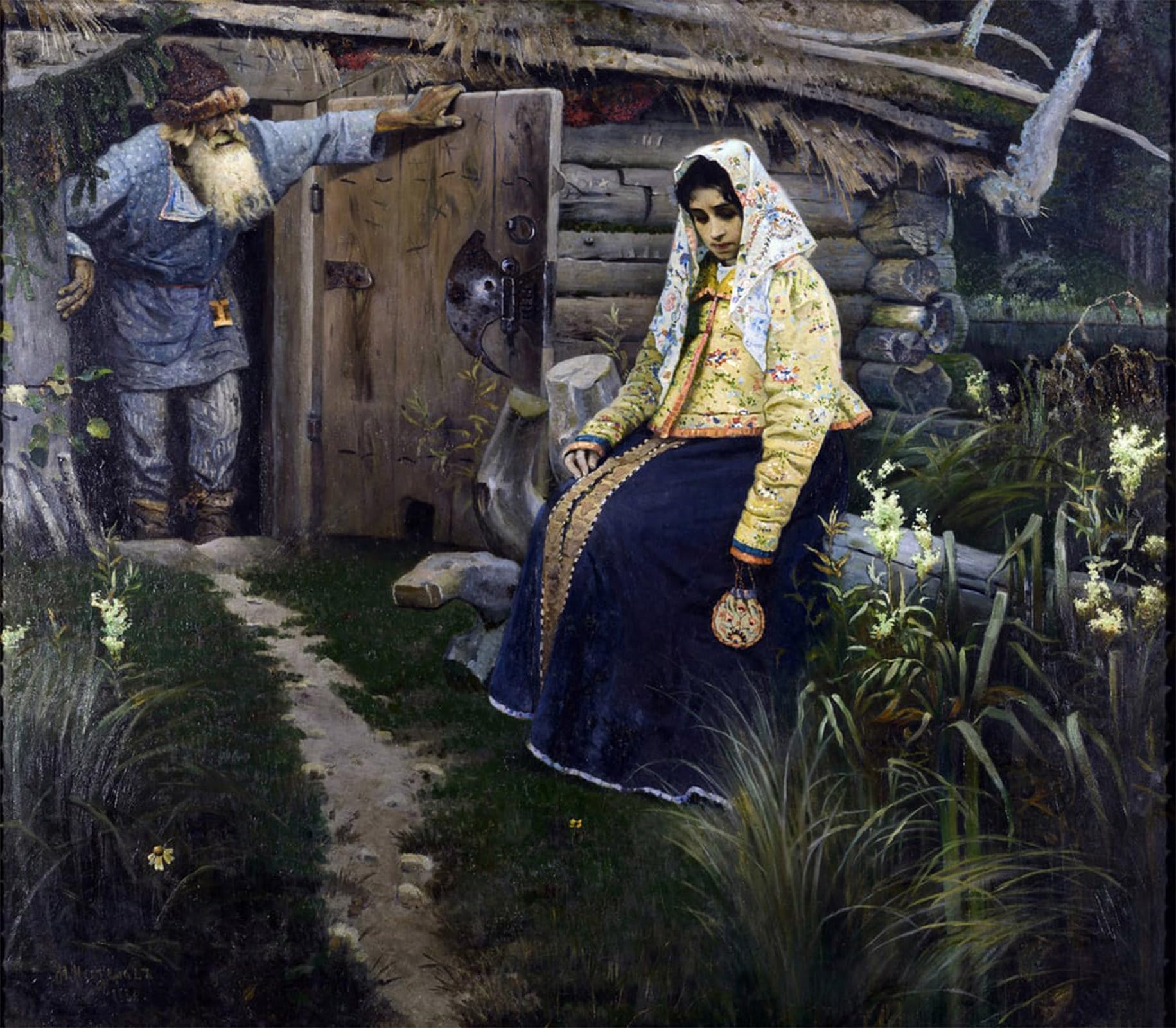 Posteriik No Frame Famous Print Pop Art Wall Art Graffiti The Love Potion By The Nesters By Mikhail Vasilievich Nesterov Art Prints For Home Decor 60X90cm