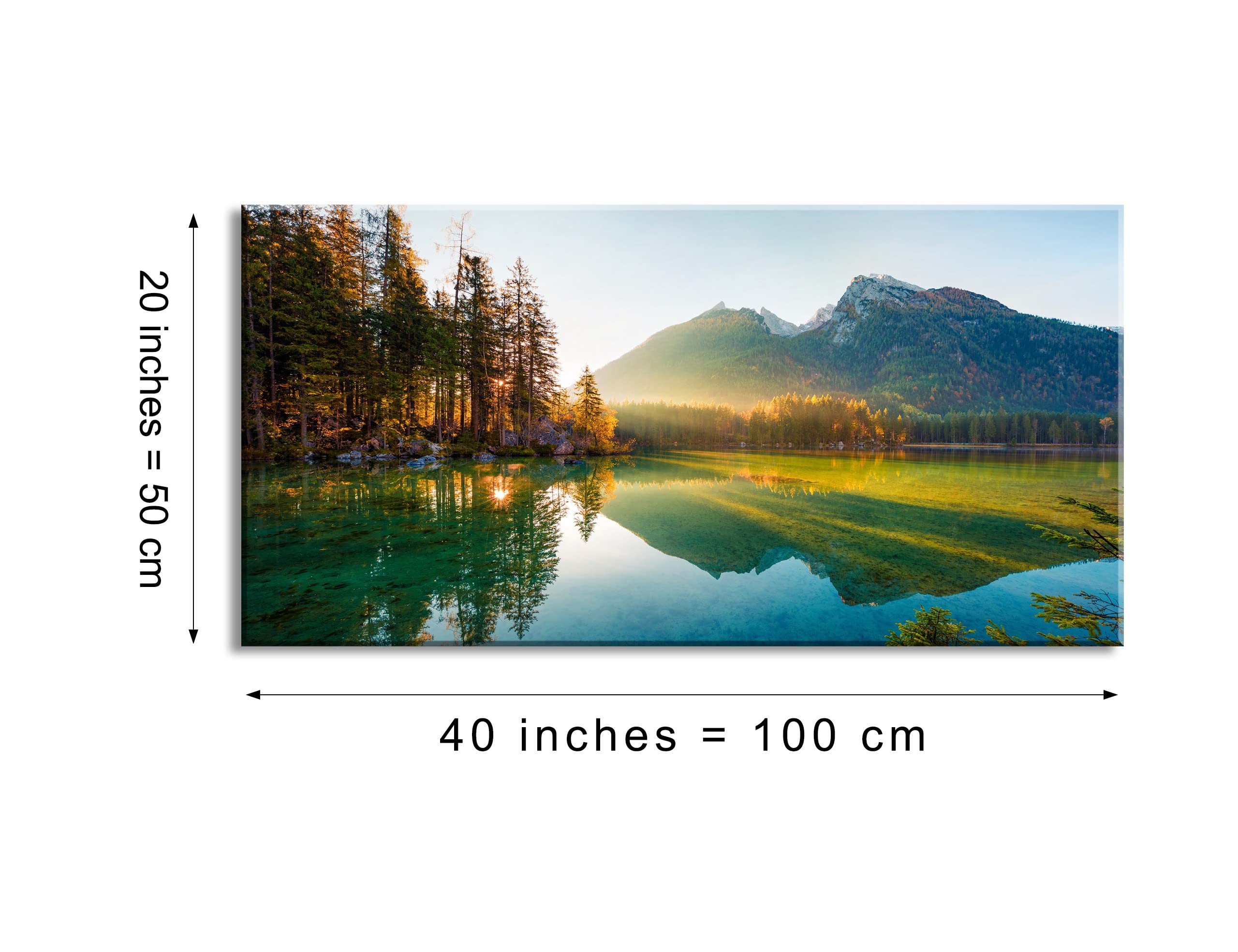 Amazon.com: Beautiful Lake Mountain Range Sunrise Sunset