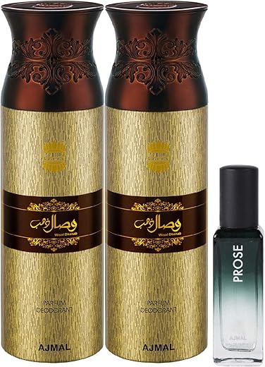 Ajmal 2 Wisal Dhahab Deo & Prose EDP 20ML Pack of 3 (Total 420ML) for Men & Women