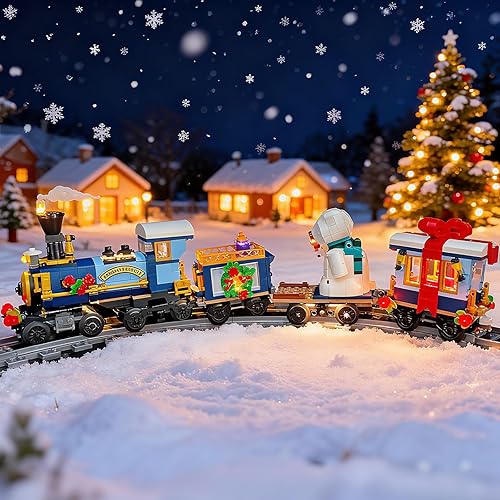 Miniatura 6 de Kit de luz LED compatible con el tren de Navidad Lego, kit de iluminación para Lego 10361 Holiday Express Train Modelo de bloques de construcción,