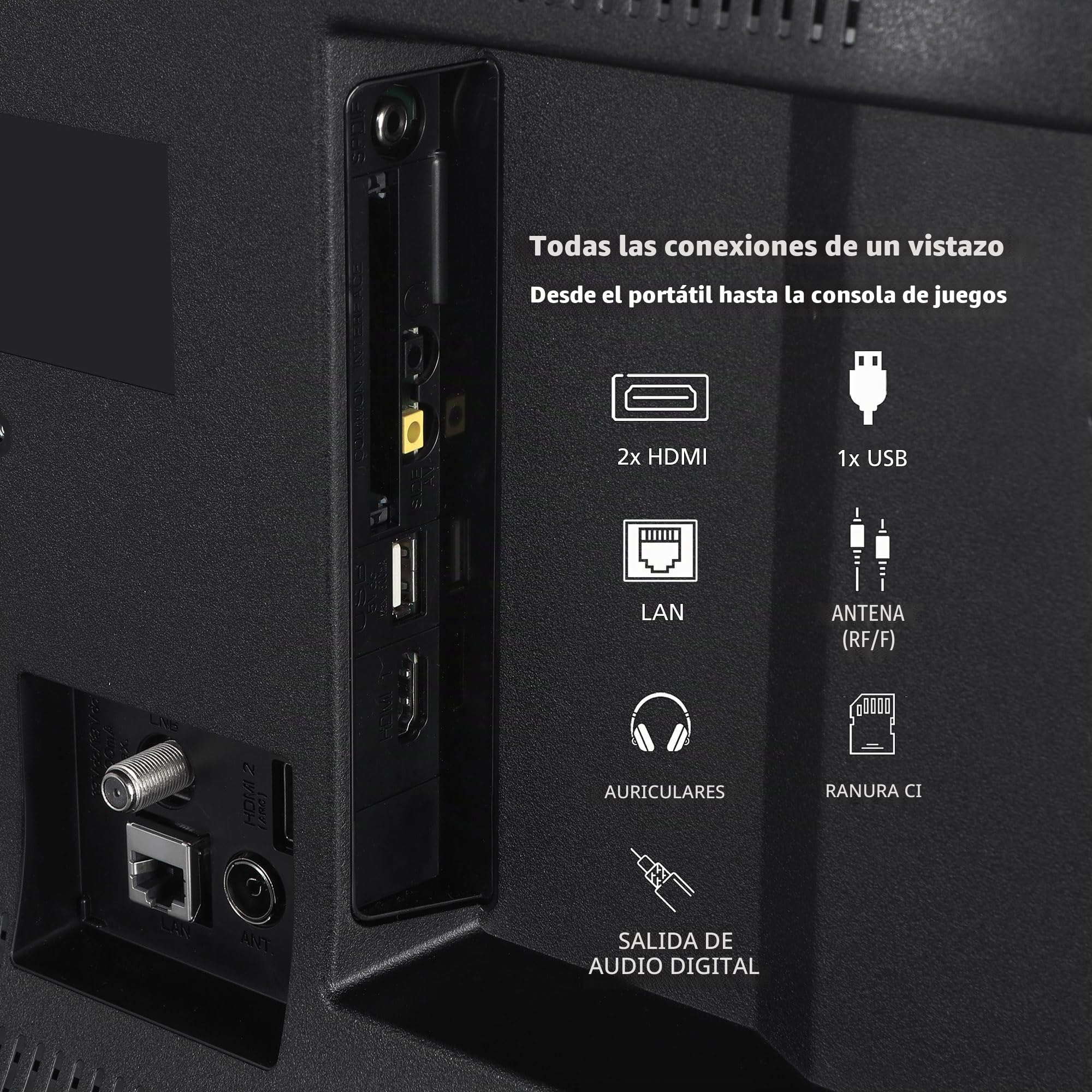 Toshiba 24WV3463DAZ - Televisor inteligente de 24" (HD LED HD, HDR, triple sintonizador)