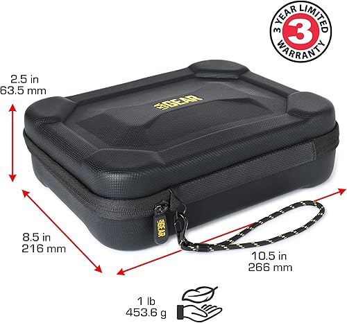 Miniatura 3 de USA Gear Funda de dardos semidura XL - Estuche de transporte de dardos para dardos (15), puntas de dardos, ejes de dardos, vuelos de dardos y más