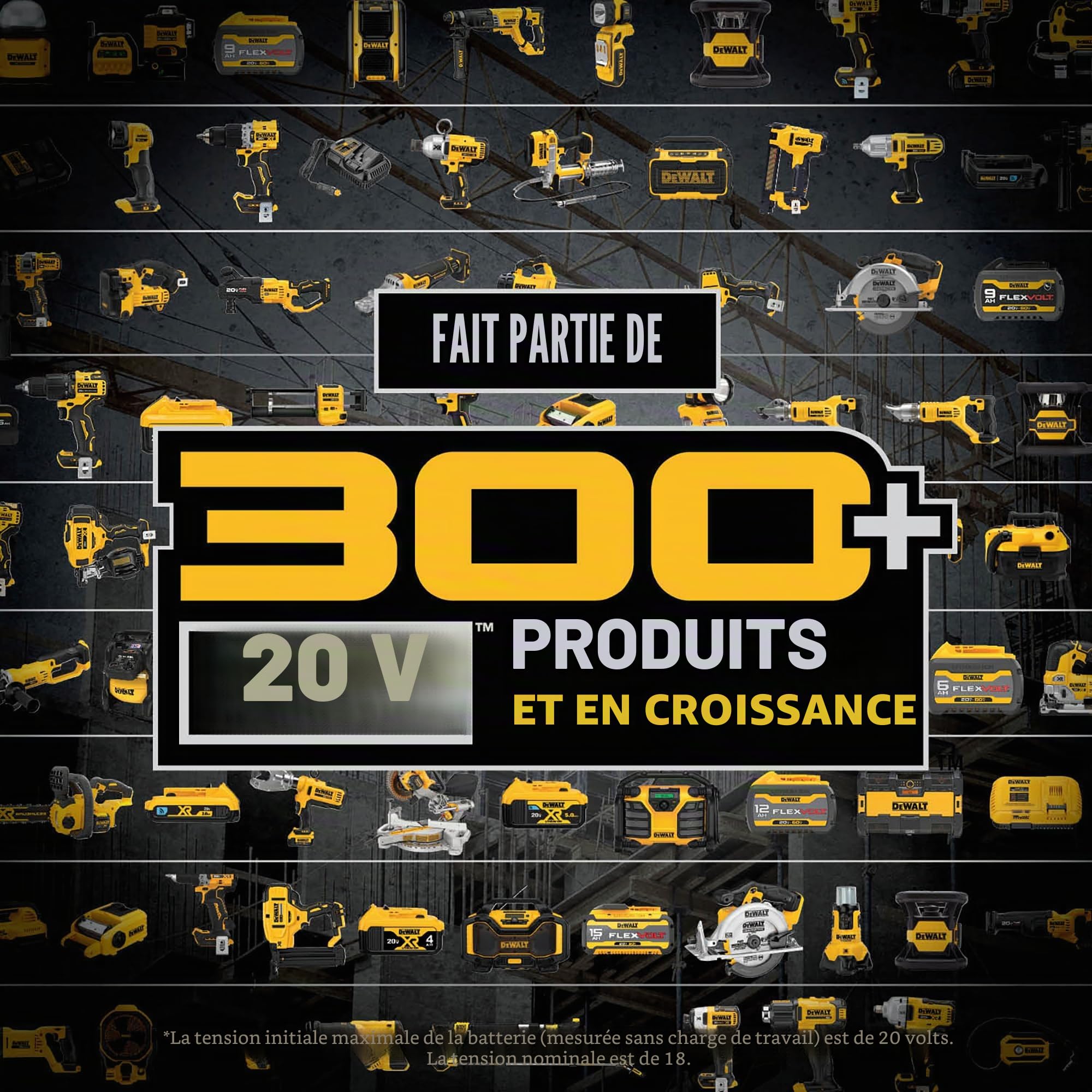 DeWALT Dcv580h 18/20 V Max sans fil 20 V sous vide