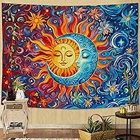 Vista 18 de Accnicc Tapiz de montaña, bosque natural, árbol, tapices para dormitorio, estético, noche estrellada, luna, estrellas, tapices para colgar