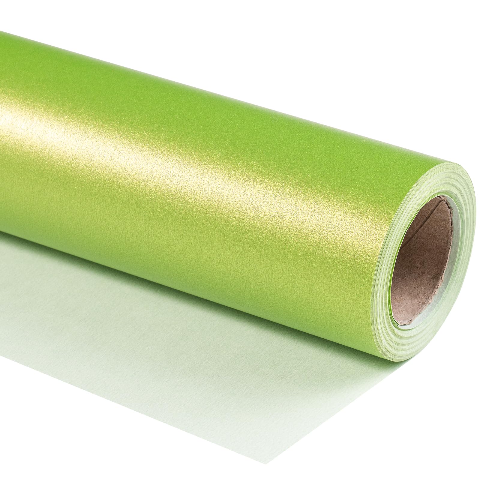 RUSPEPA Lime Green Matte Wrapping Paper, Mini Roll, Green Solid Color Pearly-luster Paper Perfect for Easter, Birthday, Wedding, Baby Shower, Christmas, DIY Bouquet, 43.2 cm X 10 m โ image 1