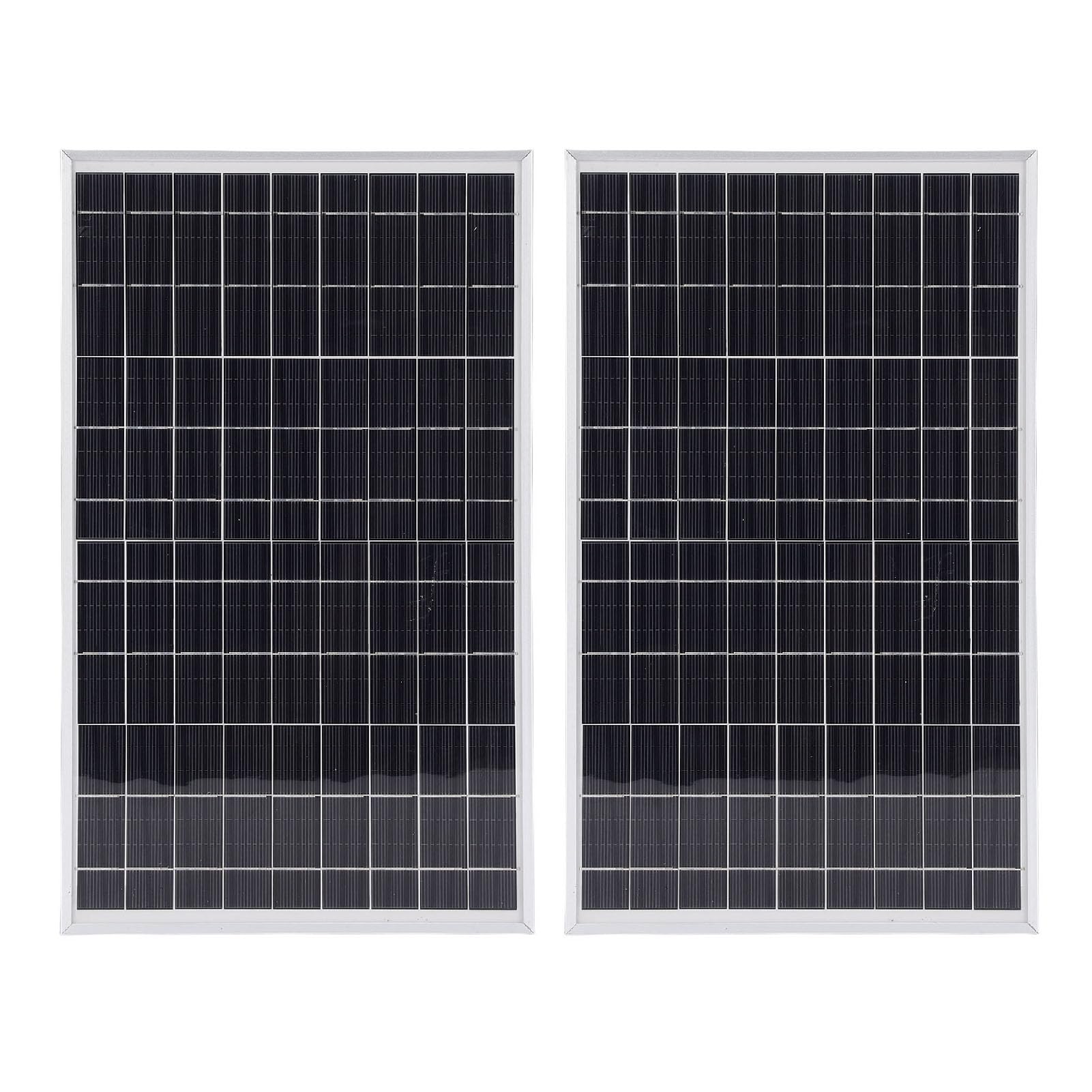Cocoarm Caricabatterie da Pannello Solare, Kit Controller Pannello Solare ABS 2 Pezzi 20W con Controller Autoadattativo 100A, Anti Scaricamento della Batteria, Cavo da 9,5 Piedi per Emergenza