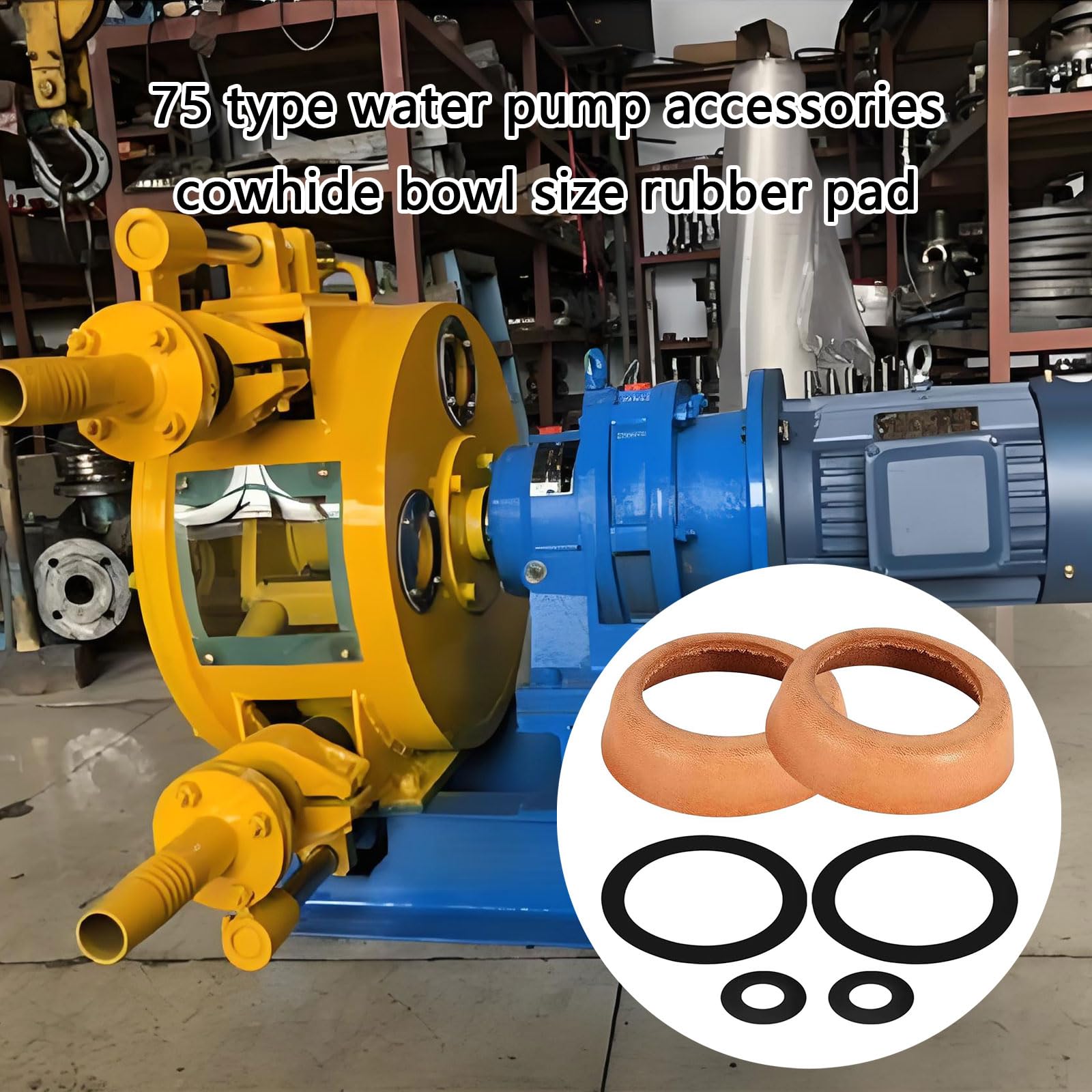 Set di riparazione per pompe idrauliche di tipo 75 Rondella in pelle e guarnizioni in gomma Parti di ricambio per pompaggio manuale manuale in pelle per tenuta manuale a mano