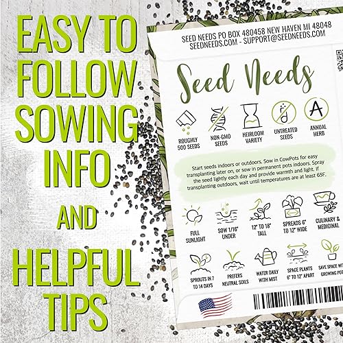 Miniatura 4 de Seed Needs Semillas saladas de verano para plantar hierbas, semillas de hierbas anuales sin OMG y sin tratar para plantar un jardín de cocina
