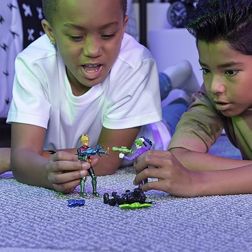 Miniatura 5 de BATMAN 6056744, Figura de acción táctica de renacimiento de 4 pulgadas con 3 accesorios misteriosos, Misión 1, multicolor