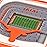 YouTheFan NCAA Texas Longhorns 3D StadiumView Coasters - Darrell K Royal-Texas Memorial Stadium