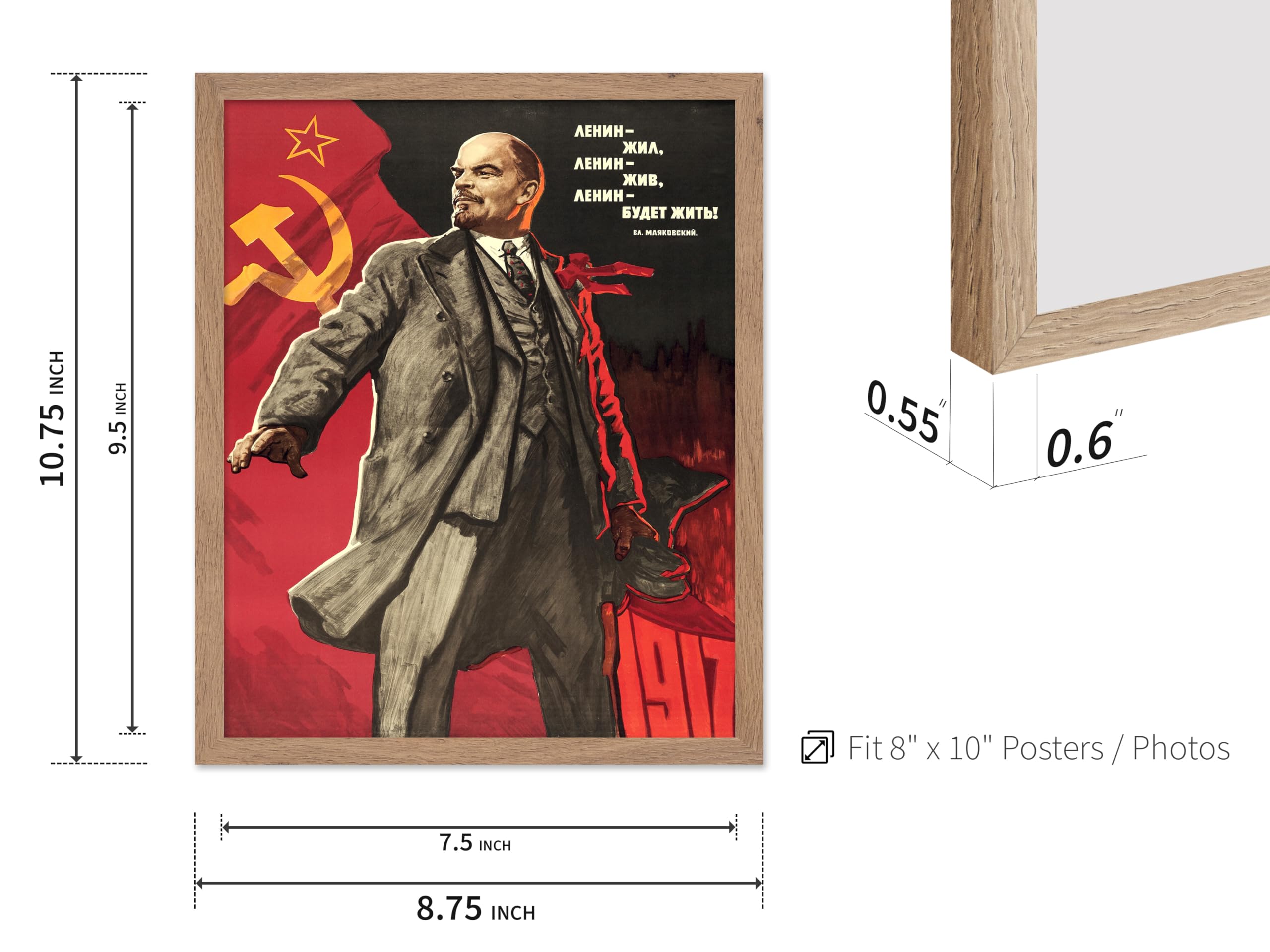Amazon.com: Poster Master Vintage Vladimir Lenin Poster - Retro