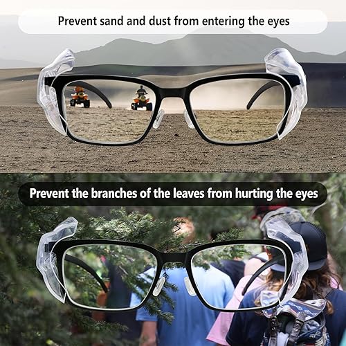 Miniatura 3 de YunTuo 24610 pares de protectores laterales para gafas, protectores laterales para gafas graduadas