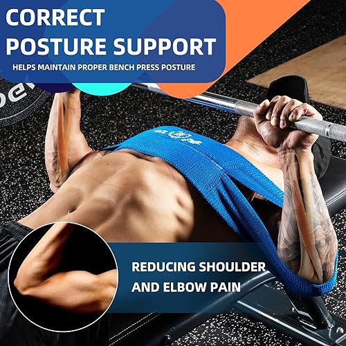 Miniatura 5 de MANUEKLEAR Bench Press Band, Sling Bench Press Band for Men and Women Power Weight Lifting Fitness - Push Up Exercise Assistance Bench Block