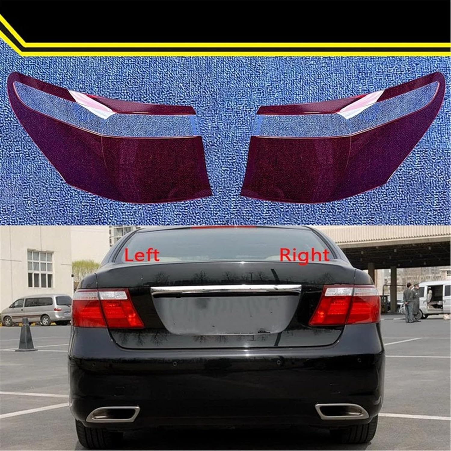 tail light lens Compatible With Lexus For LS 2006 2007 2008 2009 Car Rear Taillamp Cover Auto Tail Lamp Light Caps Lampshade Clear Lampcover(A Pair Outside)