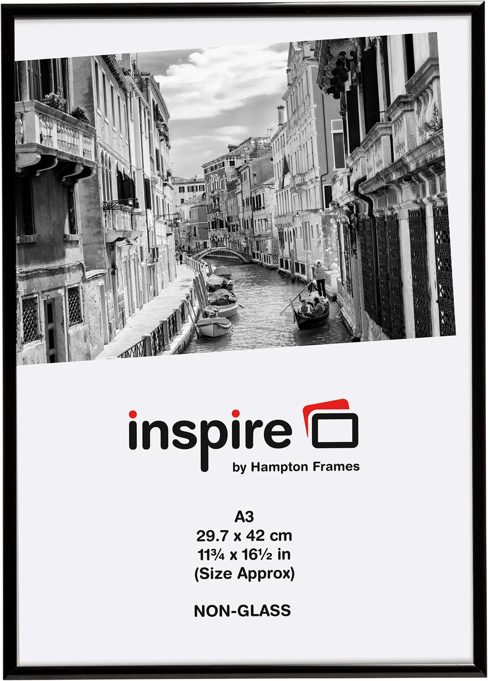 Photo Album Company The A3 Aluminium Certificate Frame, Black