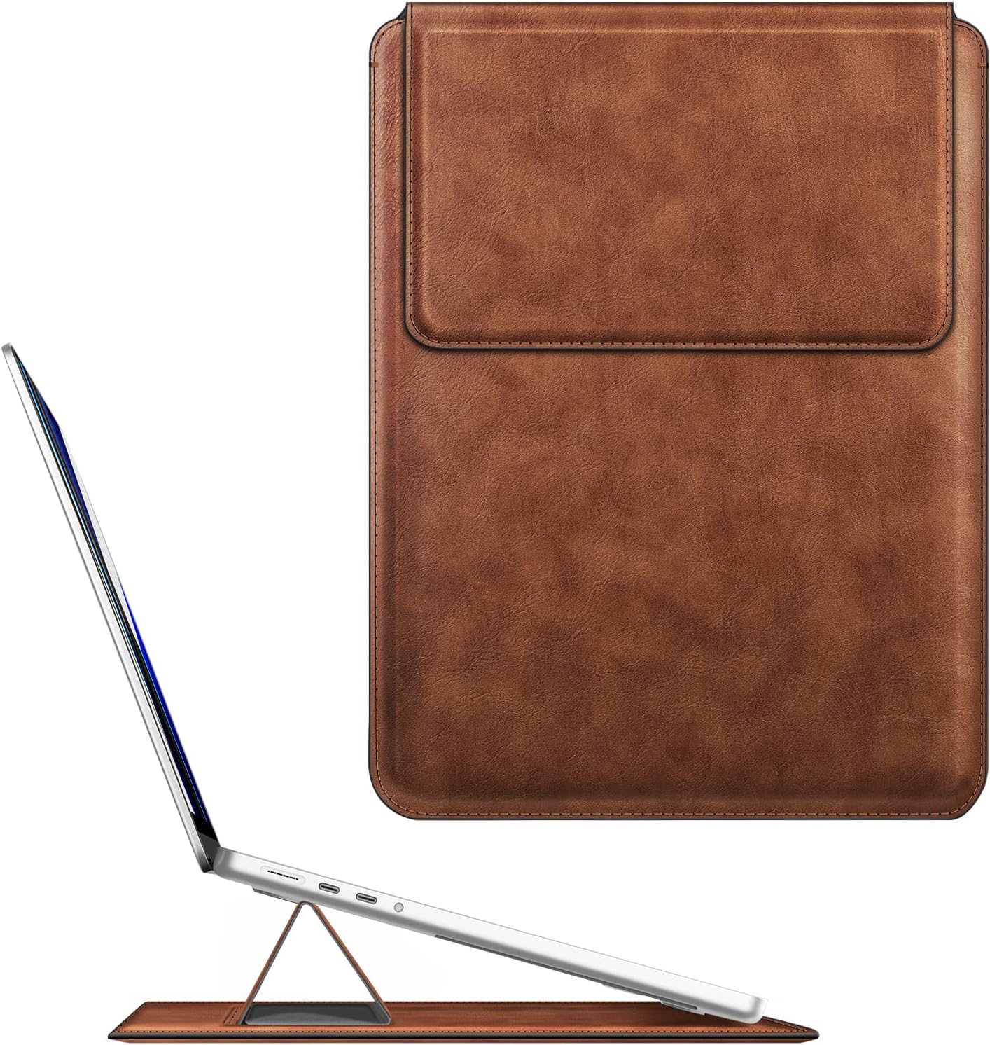 Sleeve Case for MacBook Pro 14 A2442 (Brown)