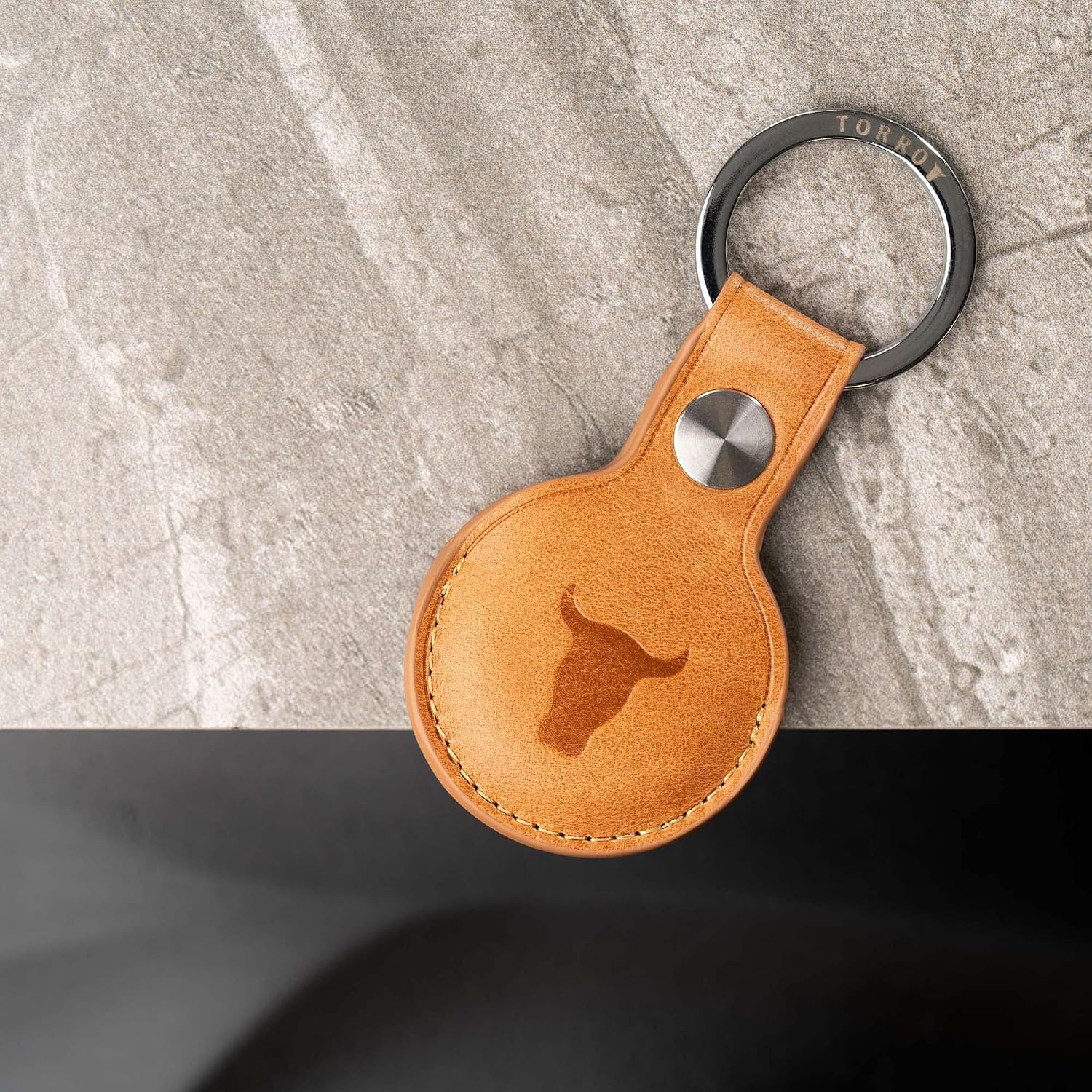 TORRO Leather Keyring/Keychain Compatible with AirTag (2021) and AirTag (2026) - Image 5