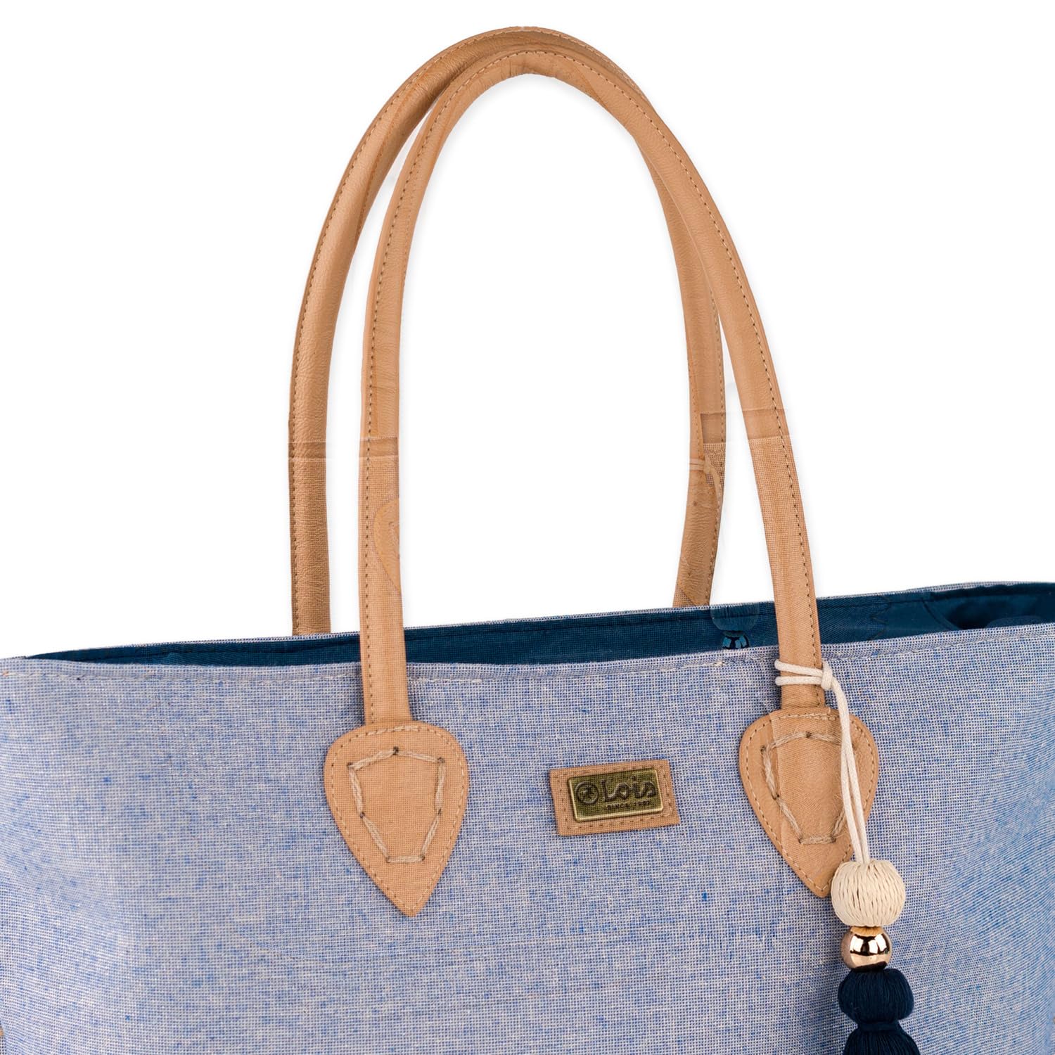 Lois - Bolso Capazo Rafia Mujer Para Playa Ideal Verano. Capazos Mimbre Muj