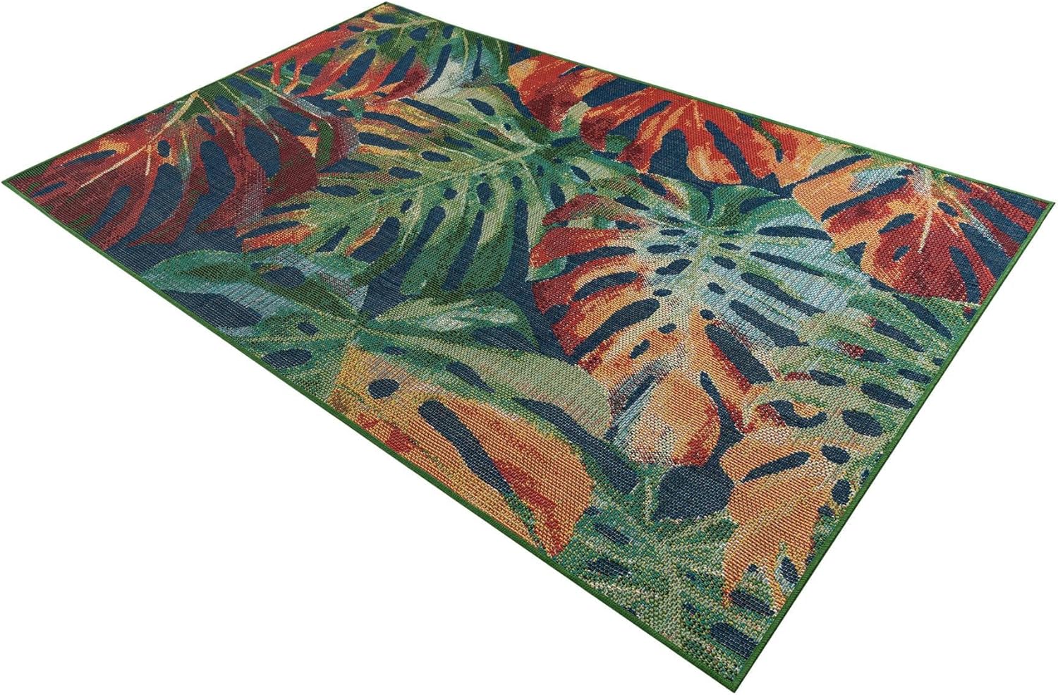 Rugs.com Baja Outdoor Collection Rug – 5x8 Multi Medium-Pile Rug Perfect for Bedrooms, Dining Rooms, Living Rooms