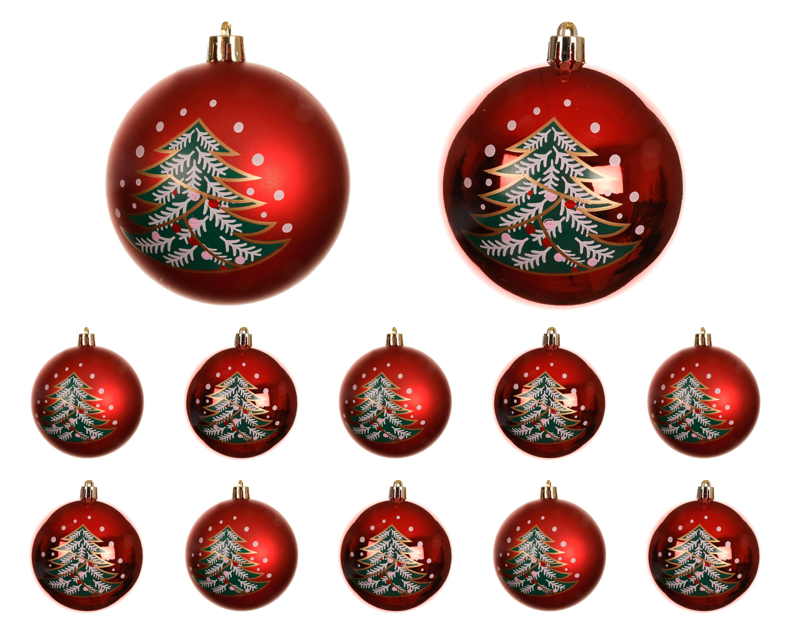 Boules de Noël incassables Kaemingk 8 cm pour sécuriser la décoration du sapin de Noël