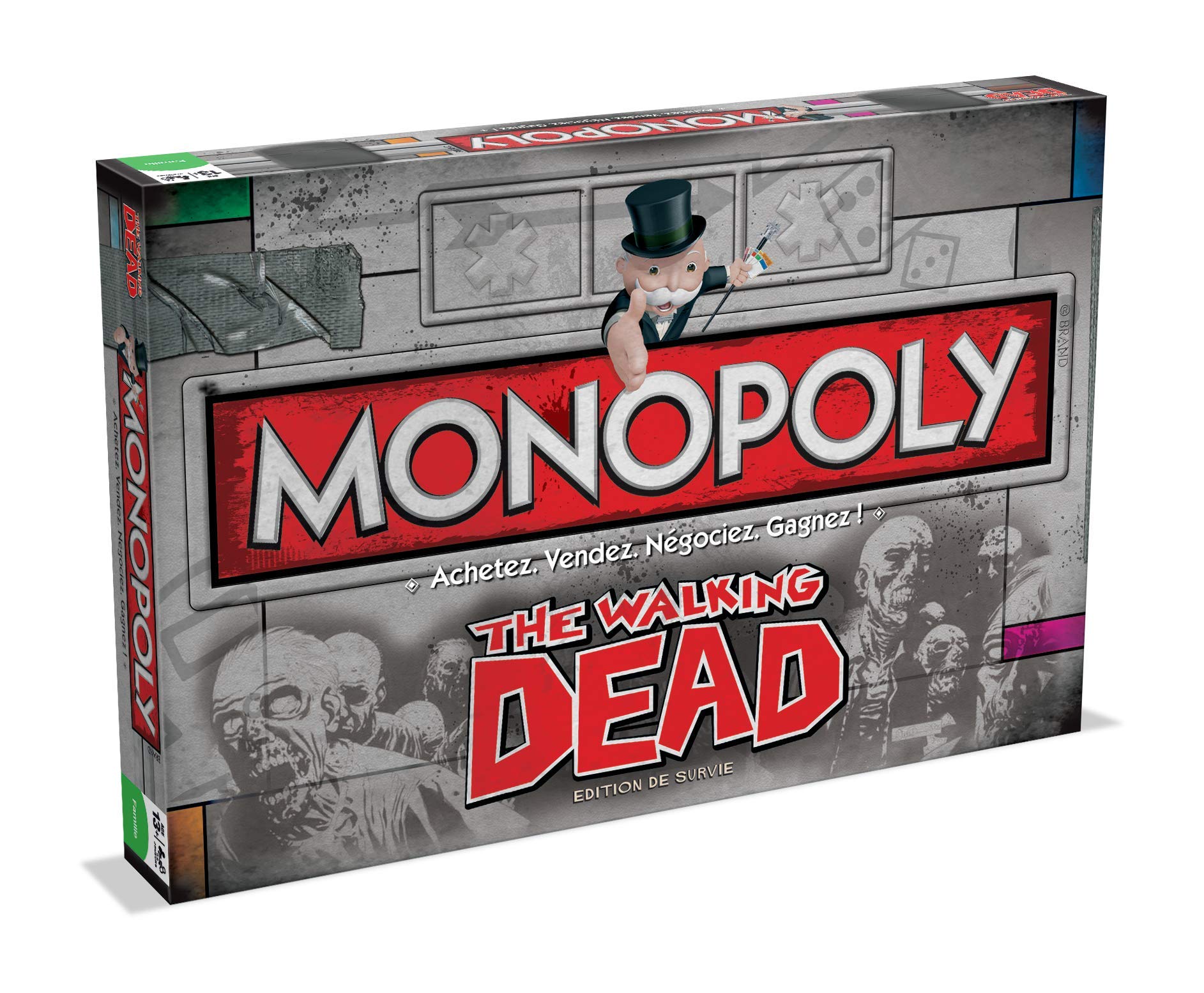 Monopoly The Walking Dead Comics - Jeu de société - Version française