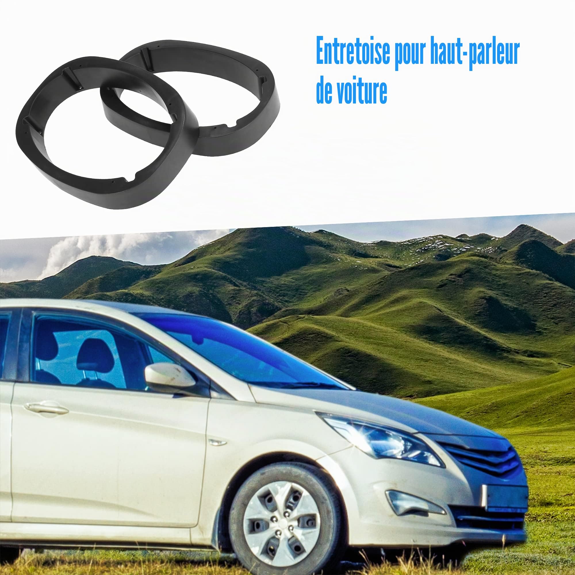A ABSOPRO Voiture Haut-Parleur Entretoise Adaptateur pour 6"x9" 46mm Épaisseur Haut-Parleur (Ensemble de 2)