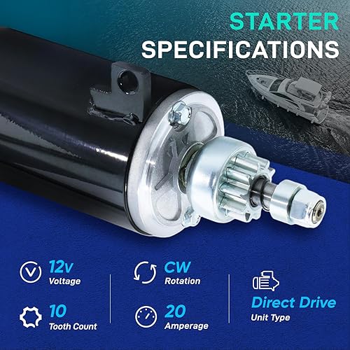 Miniatura 4 de Reemplazo de arranque marino 80HP-140HP para Evinrude E100 110 112 115 125 135 140 E85 88 90 Johnson 100 110 112 115 125 135 140 85 88 90 1969 1994