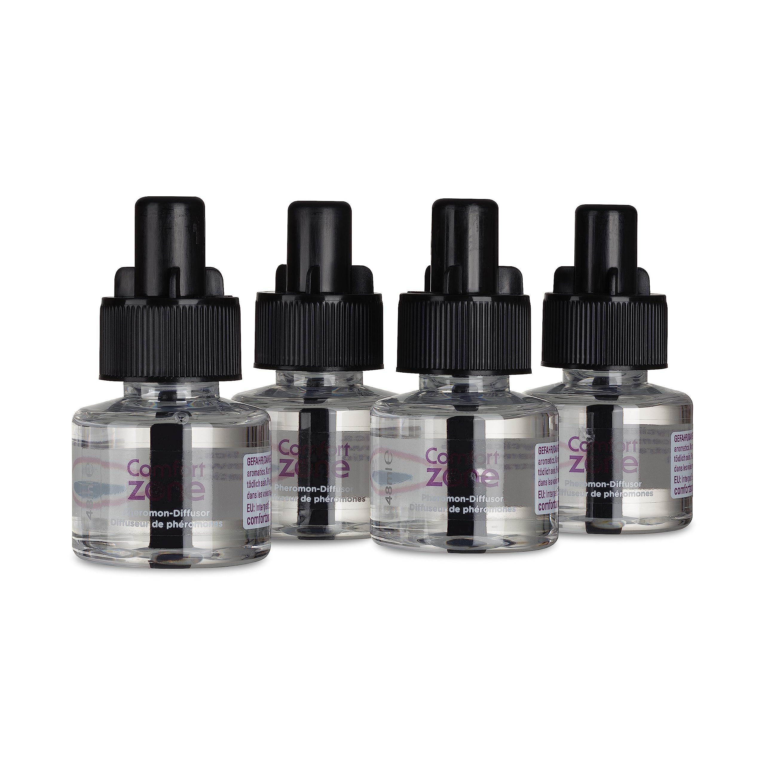 4er-Nachfüllpack im Sparpaket (120 Tage) für Comfort Zone Diffuser, Pheromone für EIN entspanntes Zuhause - reduziert Stress, Markieren, Kratzen und andere problematische Verhaltensweisen.