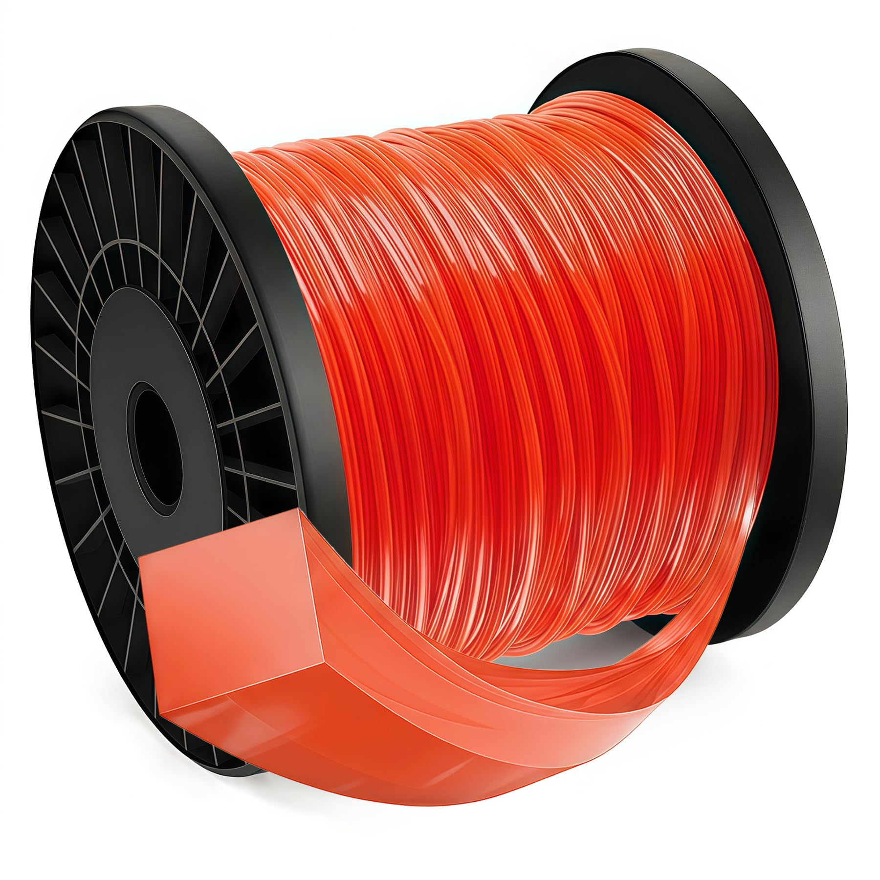 Forever Speed Lawn Mower Line Nylon Replacement Line Brush Cutting Line 4 Edges 2.4 mm x 100 m Red Recycled Claim Standard 100