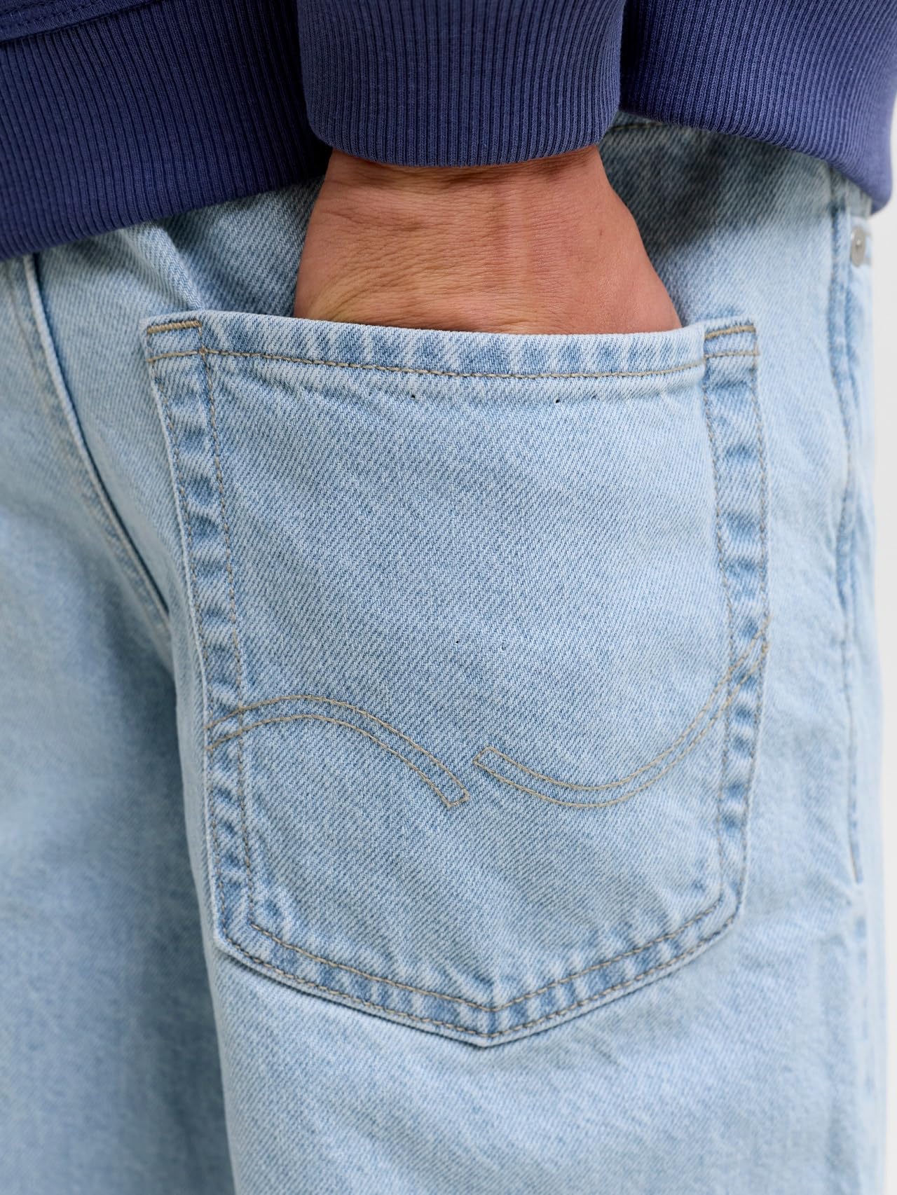 JACK & JONES JJIALEX JJORIGINAL SQ 851 JNR Baggy Fit Jeans Boys