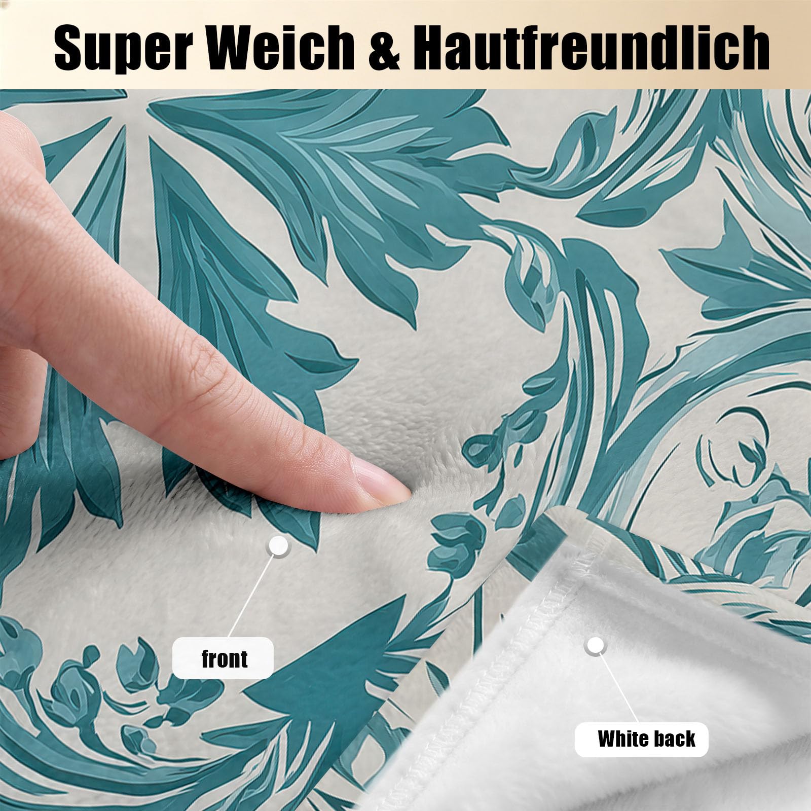 150 x 200 cm Couverture Douillette, Vintage Classique Flanelle Couverture