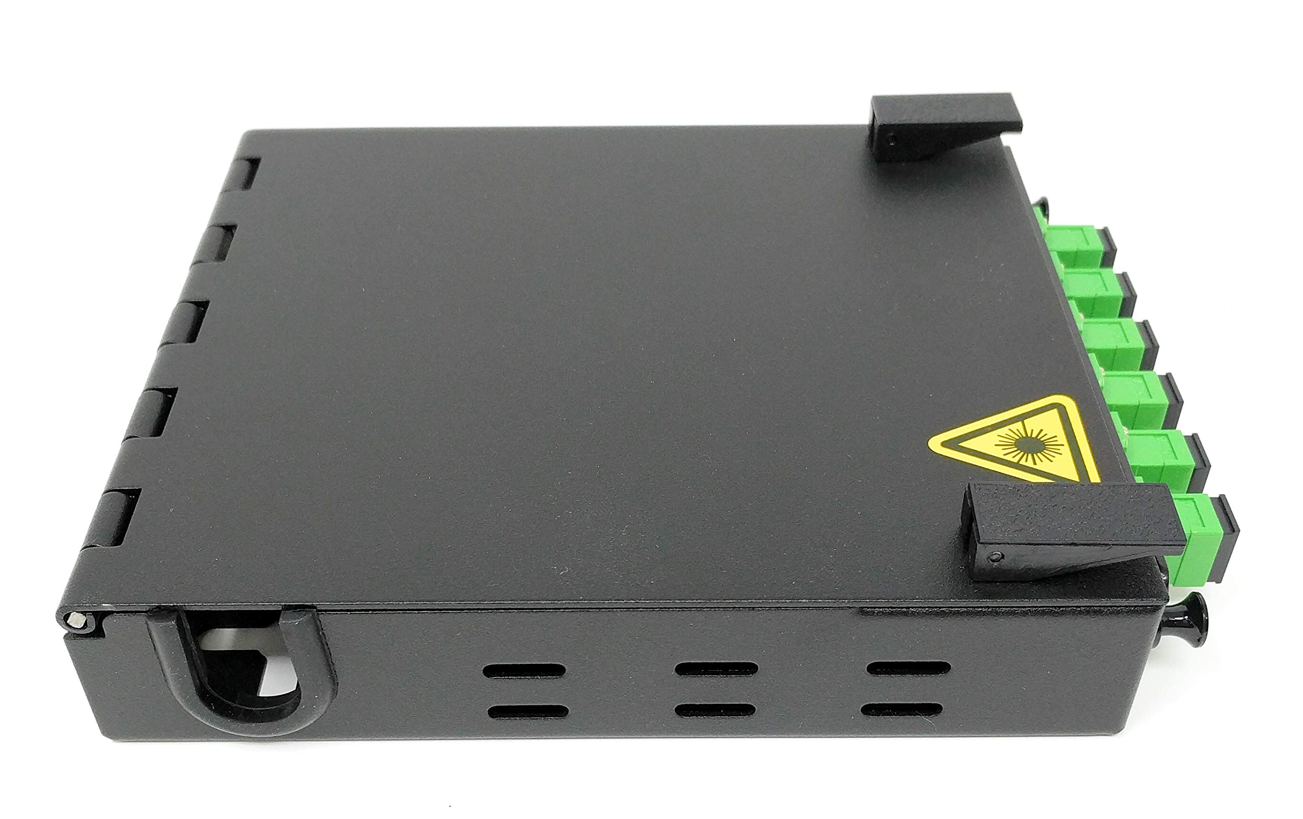 Ultra Spec Cables Singlemode Simplex LGX - Caja de Fibra para Montaje en Pared con módulo de Empalme y 6 Puertos Cargados