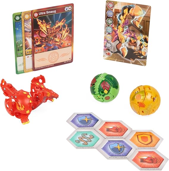 BAKUGAN 'Evolutions' Starter Pack of 3 Balls (Ultra Pyrus Serpillious, Basic Ventus Hydorous, Basic Aurelus Pegatrix)
