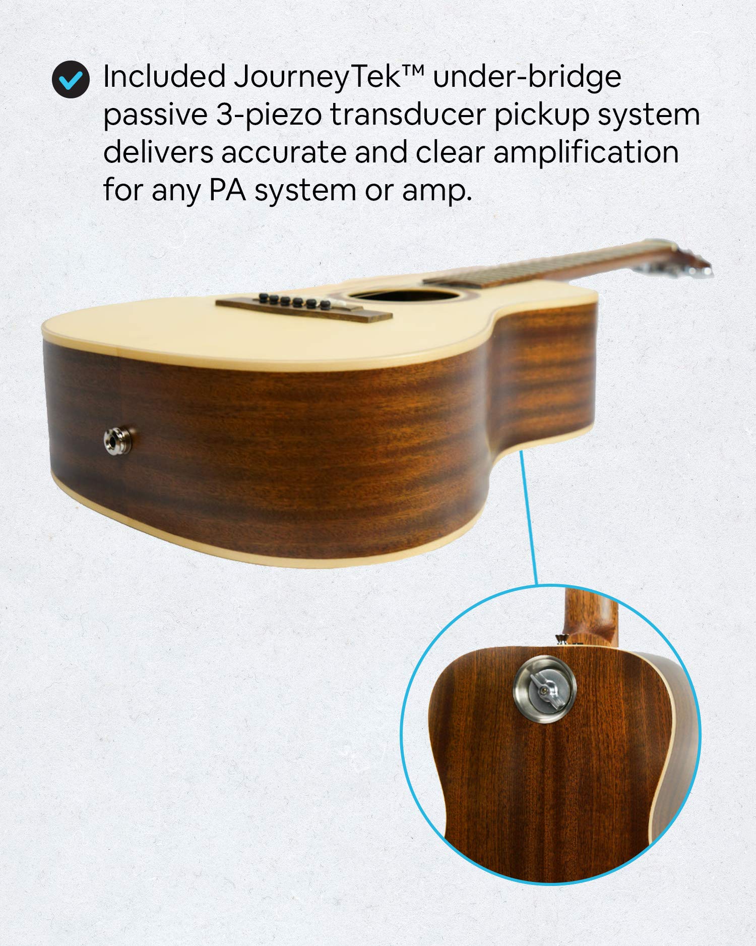 トラベルギター スプルーストップ 専用ケース付き Amazon | Journey Instruments ネック脱着式トラベルギター OF410