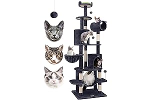 C81 81-Inch Tall Cat Tower for Indoor Cats
