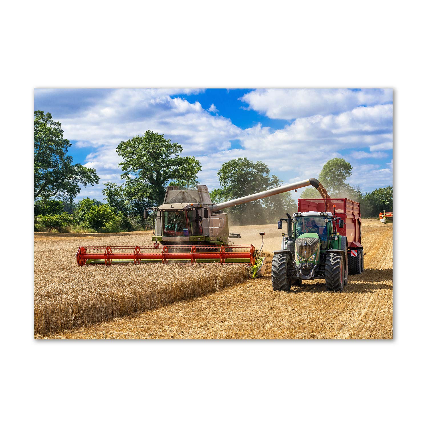 Tableau plexiglas véhicule et tracteur Tulup décor mural