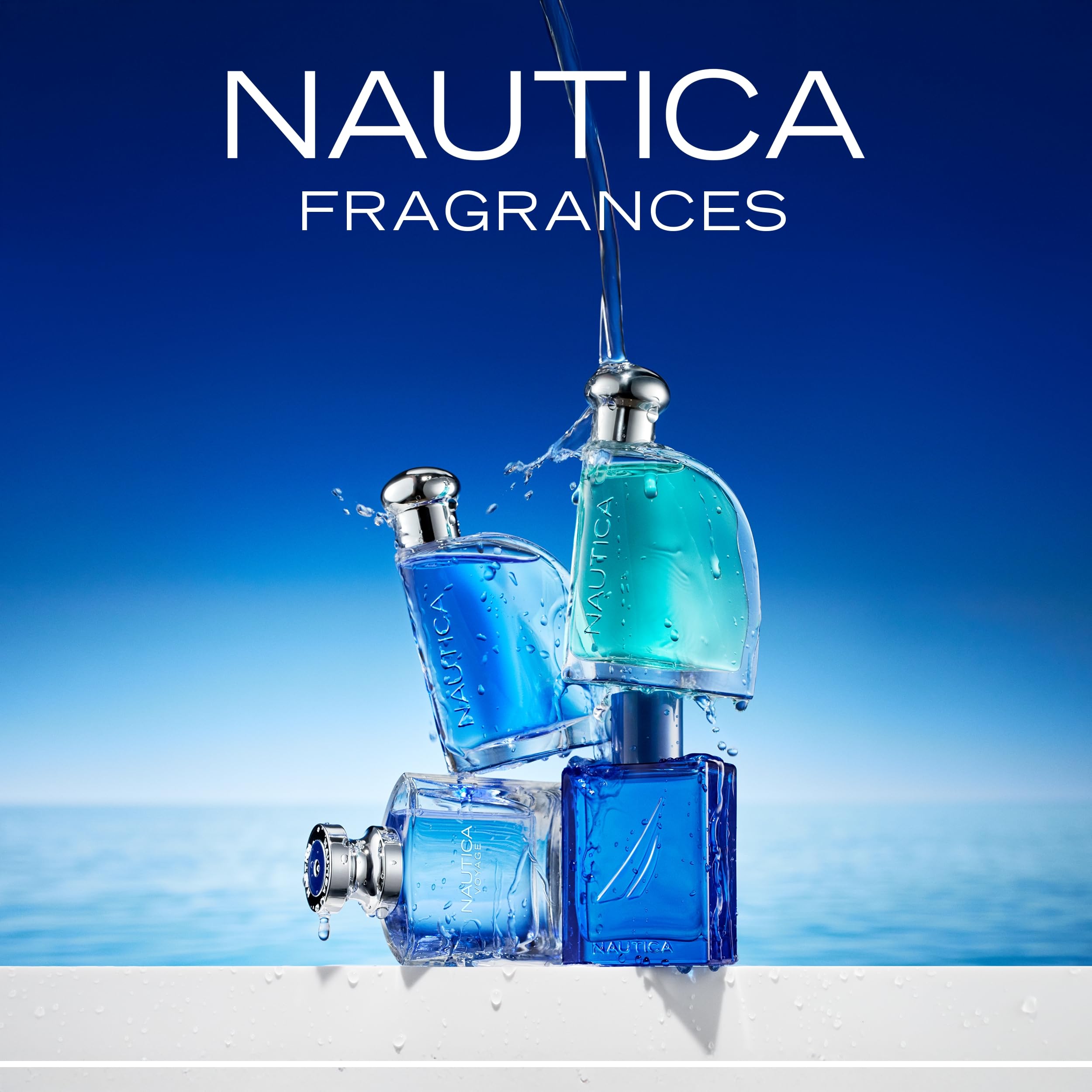 Nautica Blue, Eau de Toilette Spray, Profumo Uomo con Note di Bergamotto, Ninfea e Cedro - 100 ml