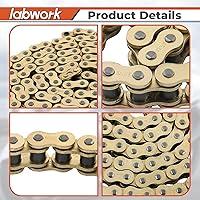 Vista 5 de labwork Cadena de transmisión de junta tórica 530 paso 150 eslabones 9850 libras Oro extensible 530x150